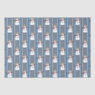 Papel De Seda Divertido y divertido detective Snowman