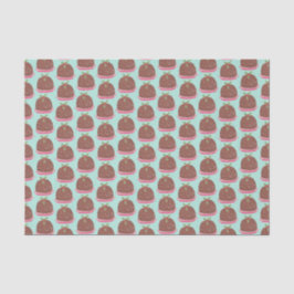 Papel De Seda Divertido y lindo Budín de Navidad festivo