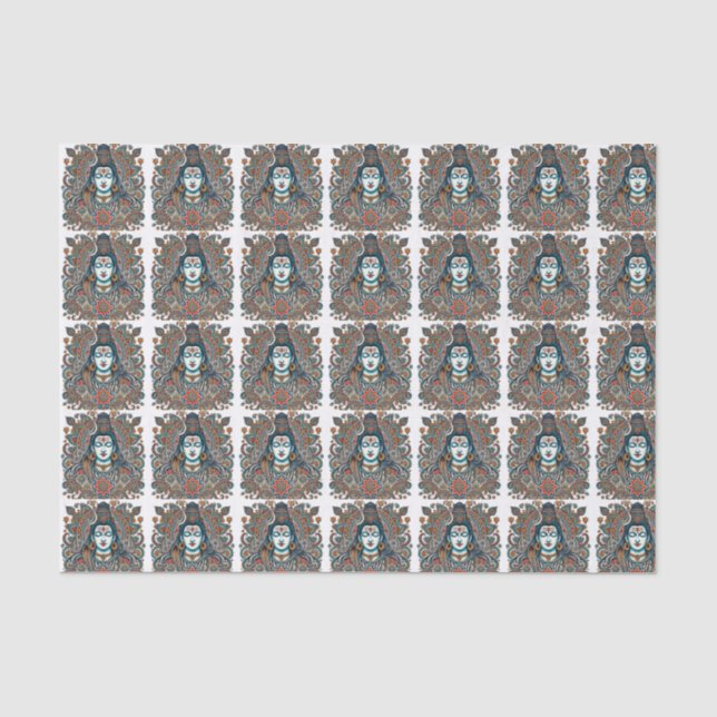Papel De Seda Diwali hindú espiritual (Anverso)