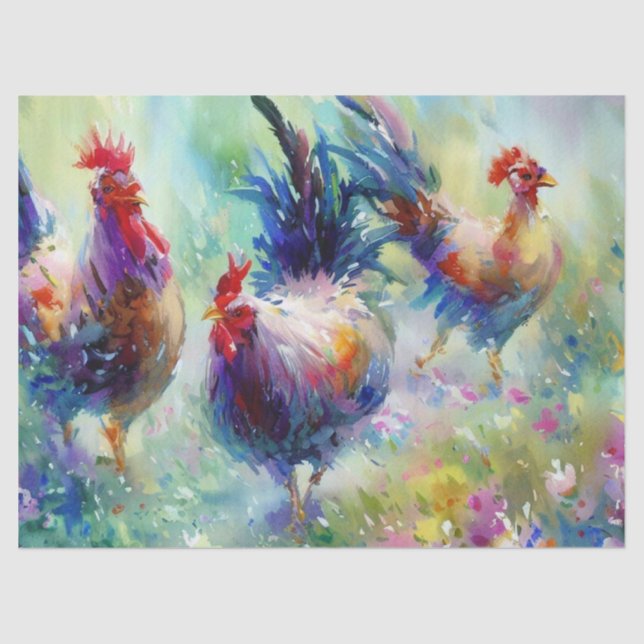Papel De Seda Doce días de Navidades: gallinas francesas (C), (Anverso)