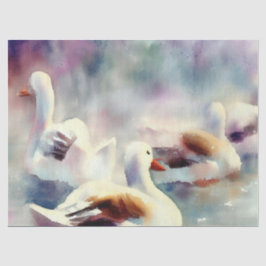 Papel De Seda Doce días de Navidades: Geese A-Laying, (C),