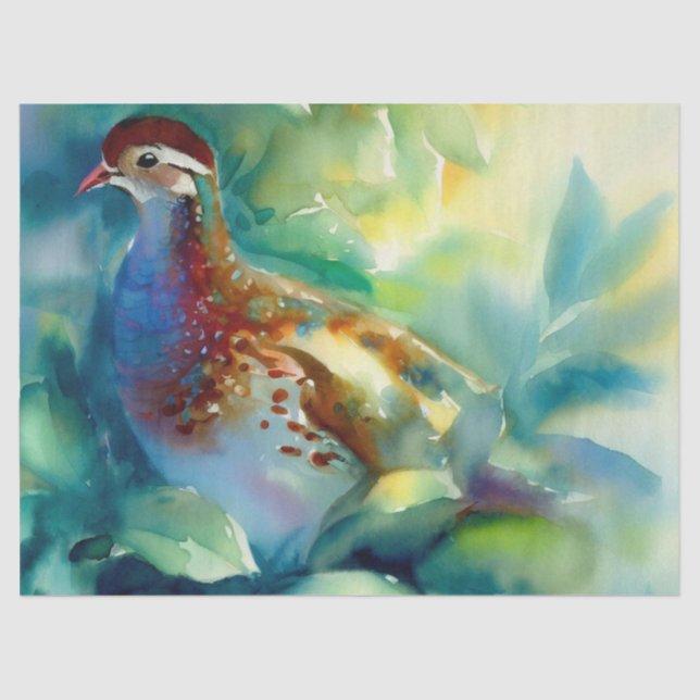 Papel De Seda Doce días de Navidades: Partridge, D) (Anverso)