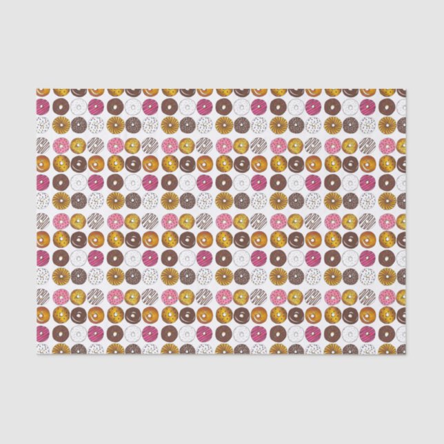 Papel De Seda Doce donuts Doughnut Desayuno de comida chatarra (Anverso)