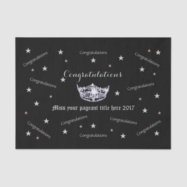 Papel De Seda Documento de discusión de felicitaciones de Miss A (Anverso)