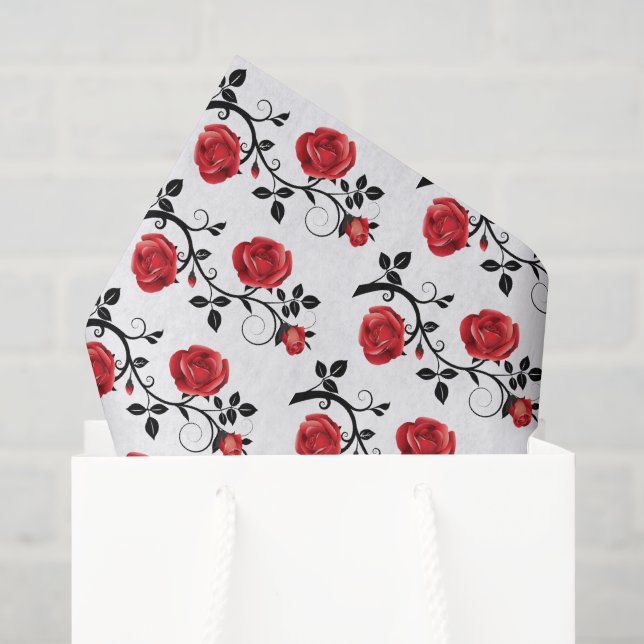 Papel De Seda Documento de discusión para rosas (Bolsa de regalo)