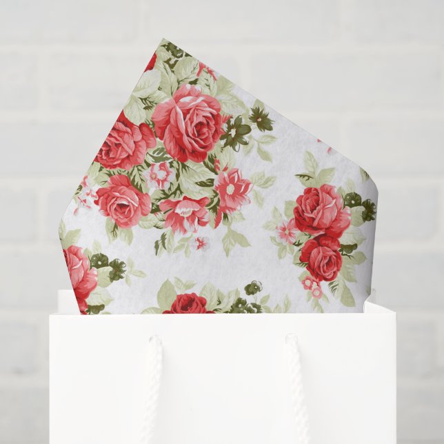 Papel De Seda Documento de discusión para rosas (Bolsa de regalo)