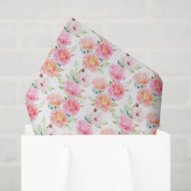 Papel De Seda Documento de discusión para rosas (Bolsa de regalo)