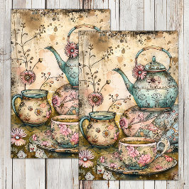 PAPEL DE SEDA DOCUMENTO DE TEA BOHO FIESTA DECOUPAGE TISSUE PAPE