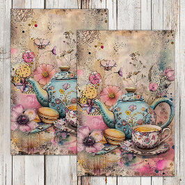 PAPEL DE SEDA DOCUMENTO DE TEA BOHO FIESTA DECOUPAGE TISSUE PAPE