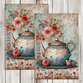 PAPEL DE SEDA DOCUMENTO DE TEA BOHO FIESTA DECOUPAGE TISSUE PAPE