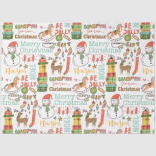 Papel De Seda Documento de temas sobre elementos de navidades