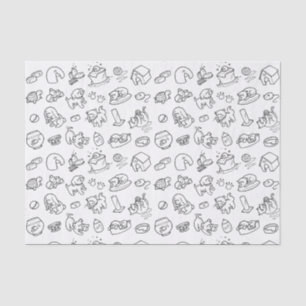 Papel De Seda Documento temático sobre el Mascota