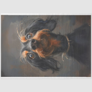 Papel De Seda Dodger Puppy Decoupage de Dachshund