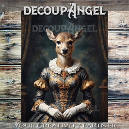 Papel De Seda Doe aristocrática -Decoupage-