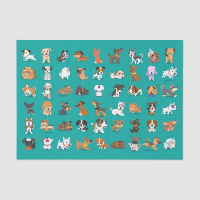 Papel De Seda Dog Lover Dog Breed World (Anverso)