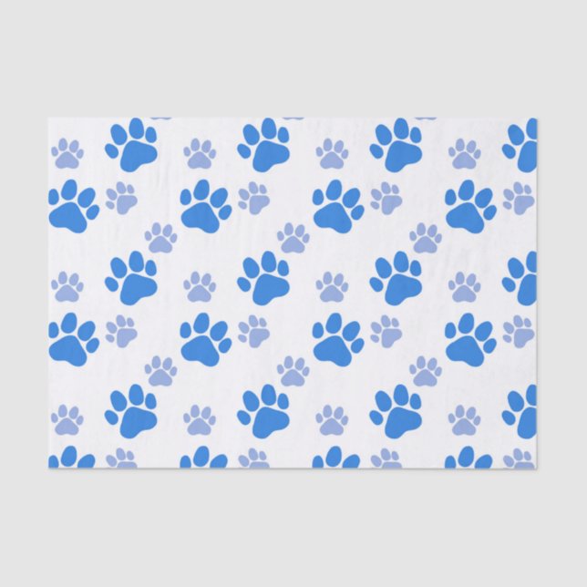 Papel De Seda Dog Paw Print Simple Animal Lover Cute Puppies (Anverso)