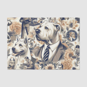 Papel De Seda Dogo retro argentino sin mar