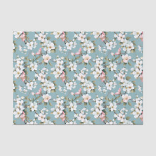 Papel De Seda Dogwood azul de primavera