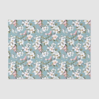 Papel De Seda Dogwood azul de primavera