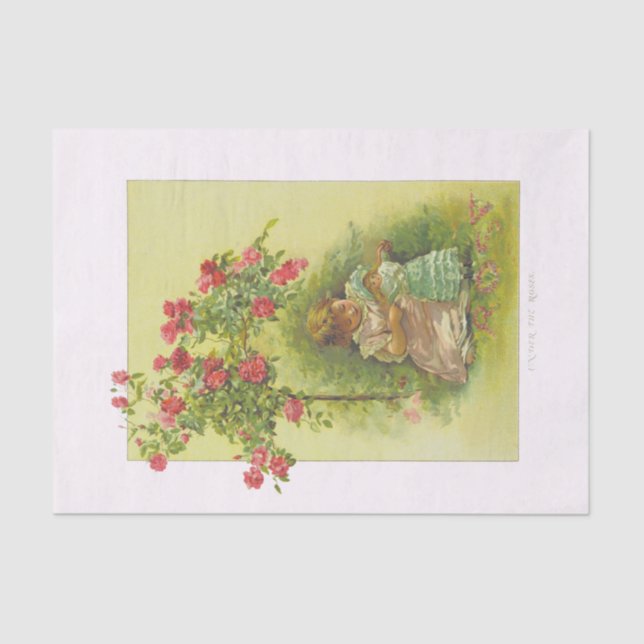 Papel De Seda Dolor infantil ventilado bajo Rosa (Anverso)