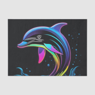 Papel De Seda Dolphin Neon Vibrant