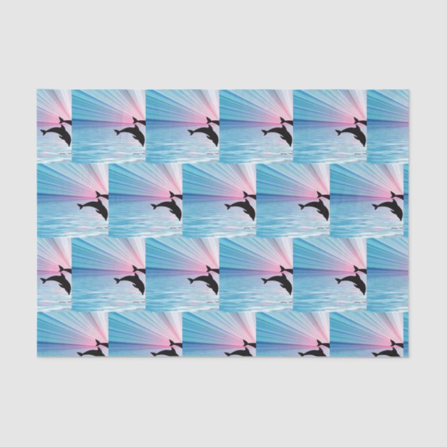 Papel De Seda Dolphin Sunset (Anverso)