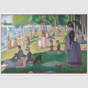 Papel De Seda Domingo por la tarde en La Grande Jatte, Seurat