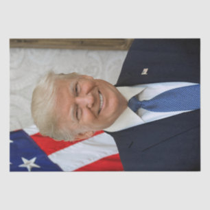 Papel De Seda Donald Trump Presidente de los Estados Unidos Casa