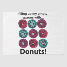 Papel De Seda Donas Rellenando Mis Espacios Vacíos Con Donas