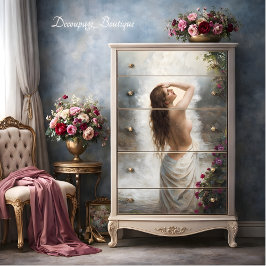 Papel De Seda Doncella de la Cascada Decoupage