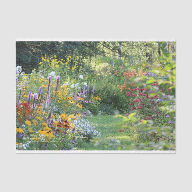 Papel De Seda Donde se reúnen tres jardines (Anverso)