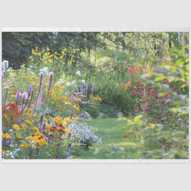 Papel De Seda Donde se reúnen tres jardines (Anverso)