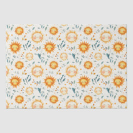 Papel De Seda Dones de bebé de sol y flores