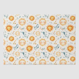 Papel De Seda Dones de bebé de sol y flores