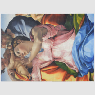 Papel De Seda Doni Tondo, Doni Madona (detalle), Michelangelo, 1