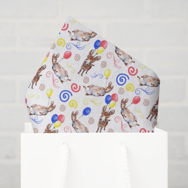 Papel De Seda Donkey Tissue Paper in White (Bolsa de regalo)
