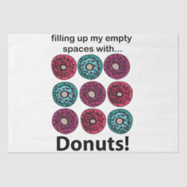 Papel De Seda Donuts Llenando Mis Espacios Vacíos Con Donuts