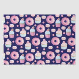 Papel De Seda Donuts, pastelitos y macarons