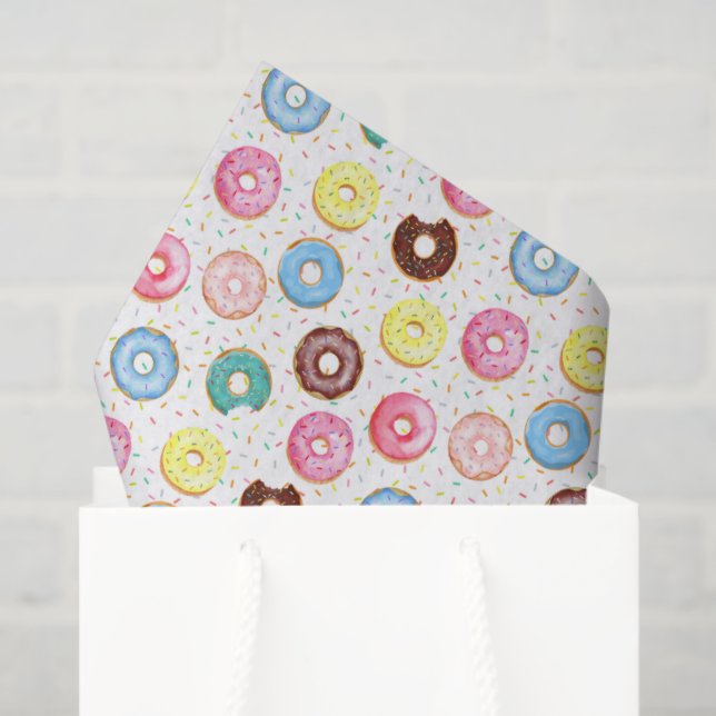 Papel De Seda Donuts Tissue Paper (Bolsa de regalo)