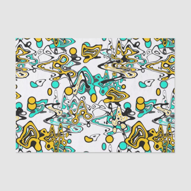 Papel De Seda Doodle, abstracto (Anverso)