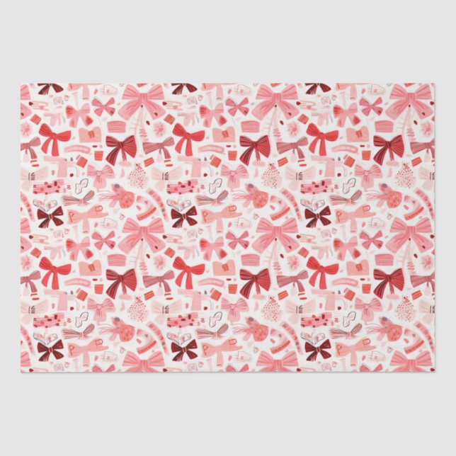Papel De Seda Doodle Bows (Anverso)