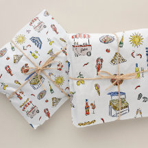 Doodle de verano italiano mediterráneo