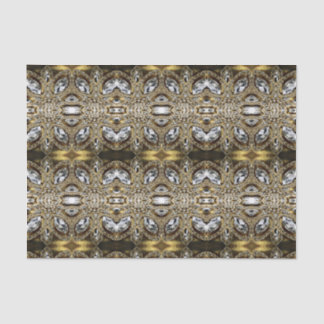 Papel De Seda dorado de plata gris y patrón de deco de arte negr