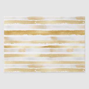 Papel De Seda Dorado Glam Abstract Stripes Cumpleaños