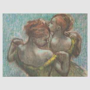 Papel De Seda Dos bailarinas, de media longitud, arte Degas