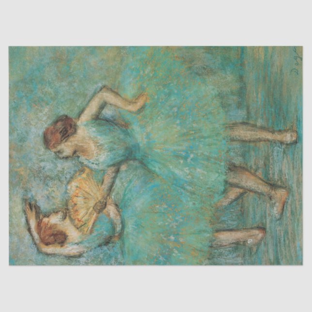 Papel De Seda Dos bailarines de Edgar Degas (Anverso)