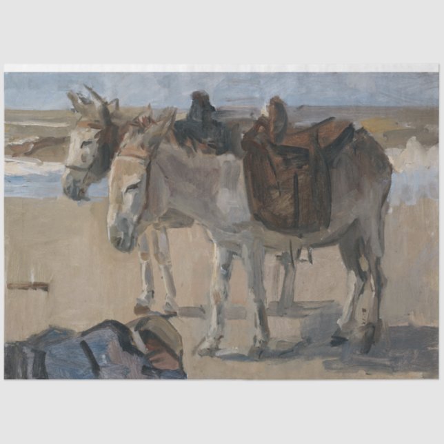 Papel De Seda Dos burros (de Isaac Israels) (Anverso)