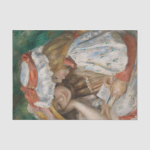 Papel De Seda Dos Chicas leyendo, Auguste Renoir Art