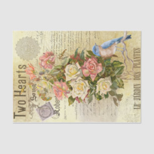 Papel De Seda Dos corazones