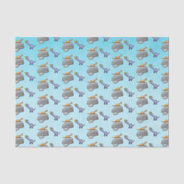 Papel De Seda Dos dinosaurios cútricos